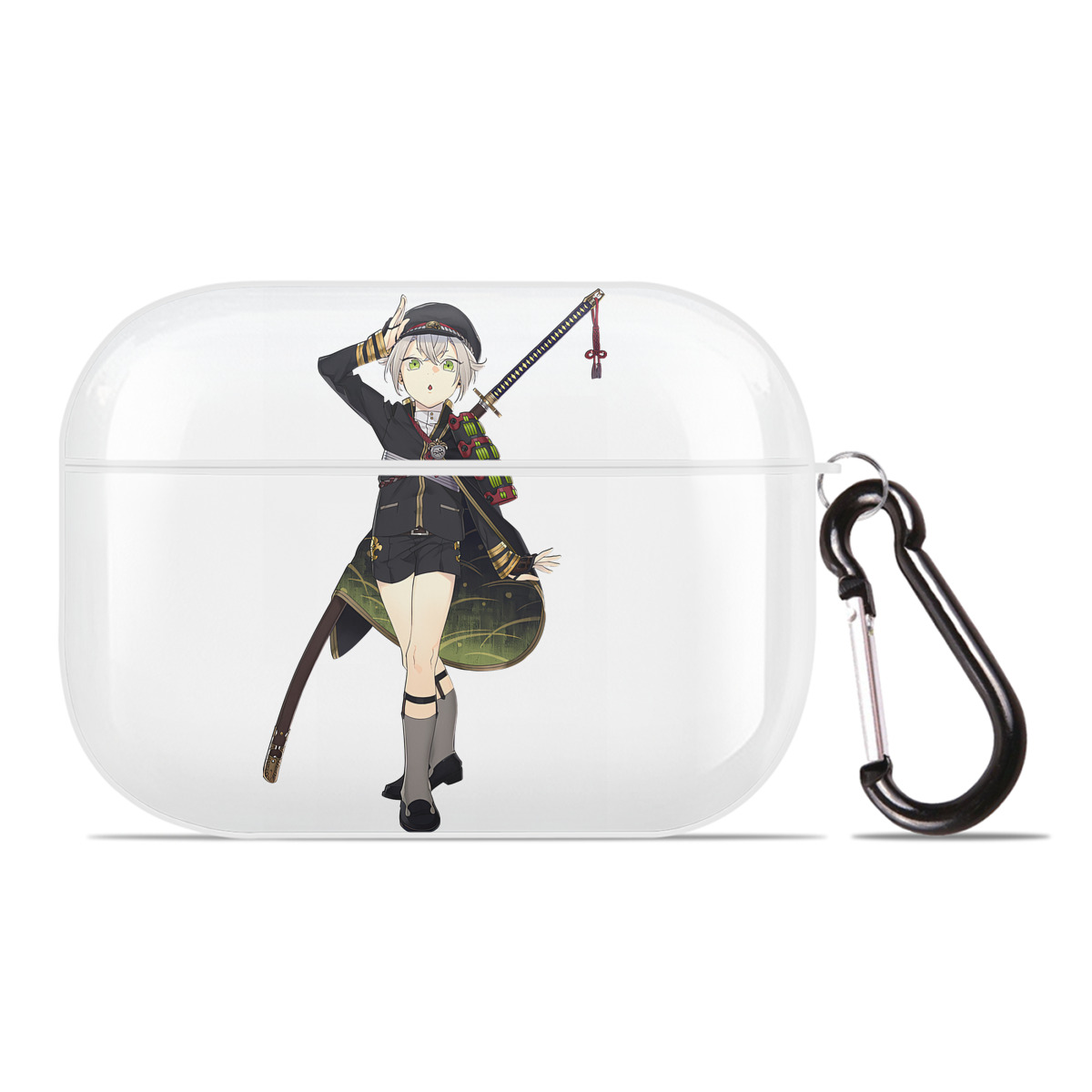 （画像用） 刀剣乱舞 Touken Ranbu 【AirPods Pro用】ハードシェル保護ケース 耐衝撃・防指紋・カラビナ付き商品仕様