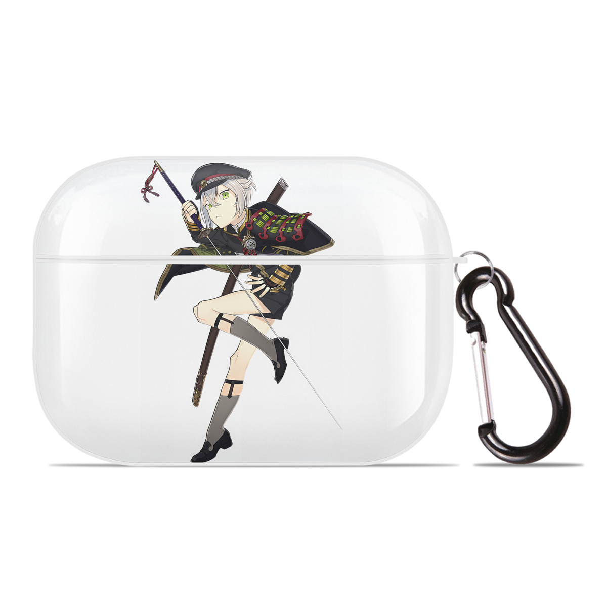 （画像用） 刀剣乱舞 Touken Ranbu 【AirPods Pro用】ハードシェル保護ケース 耐衝撃・防指紋・カラビナ付き商品仕様