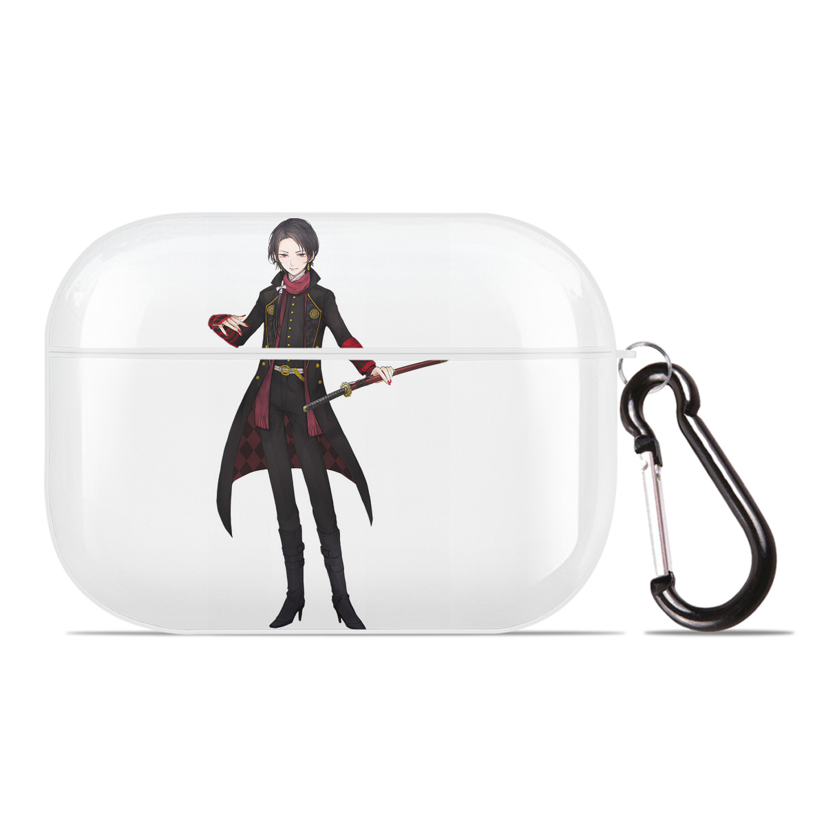 （画像用） 刀剣乱舞 Touken Ranbu 【AirPods Pro用】ハードシェル保護ケース 耐衝撃・防指紋・カラビナ付き商品仕様