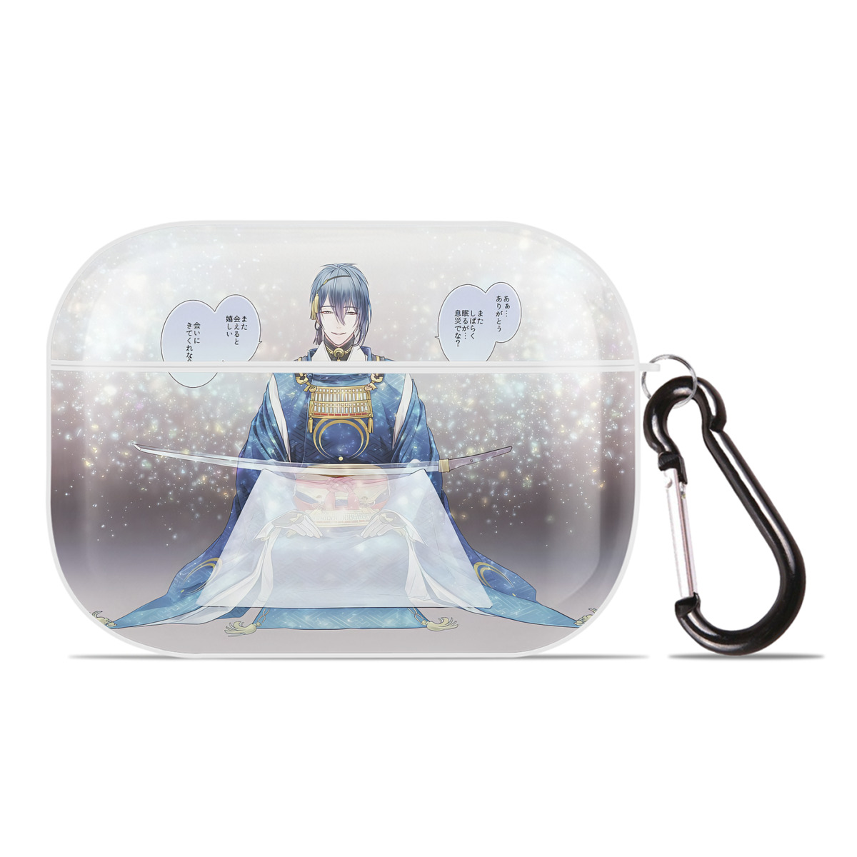 （画像用） 刀剣乱舞 Touken Ranbu 【AirPods Pro用】ハードシェル保護ケース 耐衝撃・防指紋・カラビナ付き商品仕様