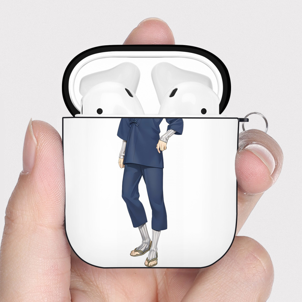 （画像用） 刀剣乱舞 Touken Ranbu AirPods 第2世代保護ケース ハードシェル ブラック 耐衝撃・防指紋・カラビナ付き