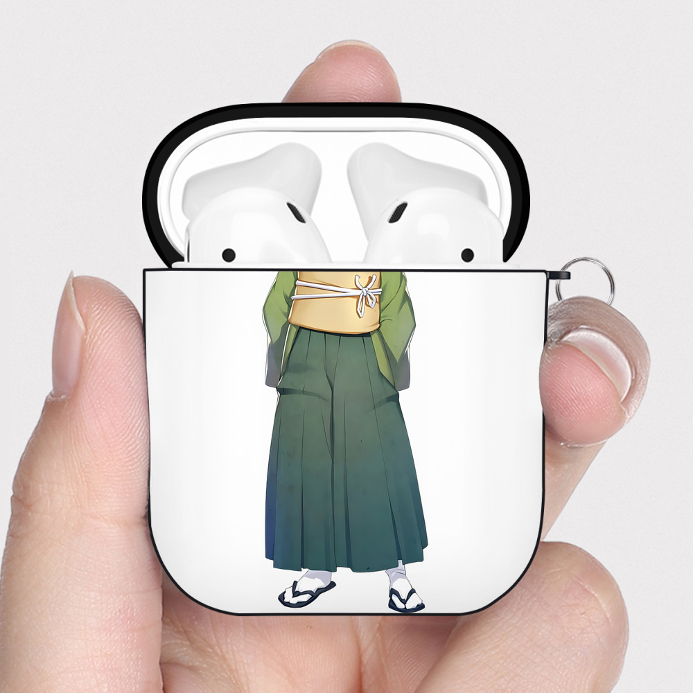 （画像用） 刀剣乱舞 Touken Ranbu AirPods 第2世代保護ケース ハードシェル ブラック 耐衝撃・防指紋・カラビナ付き