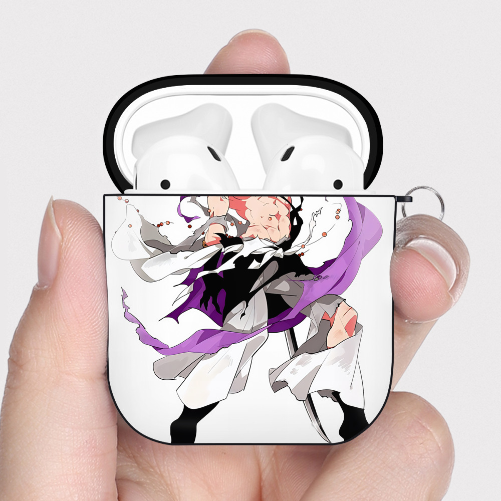 （画像用） 刀剣乱舞 Touken Ranbu AirPods 第2世代保護ケース ハードシェル ブラック 耐衝撃・防指紋・カラビナ付き