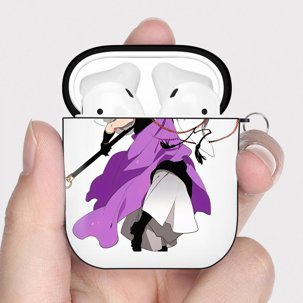 （画像用） 刀剣乱舞 Touken Ranbu AirPods 第2世代保護ケース ハードシェル ブラック 耐衝撃・防指紋・カラビナ付き