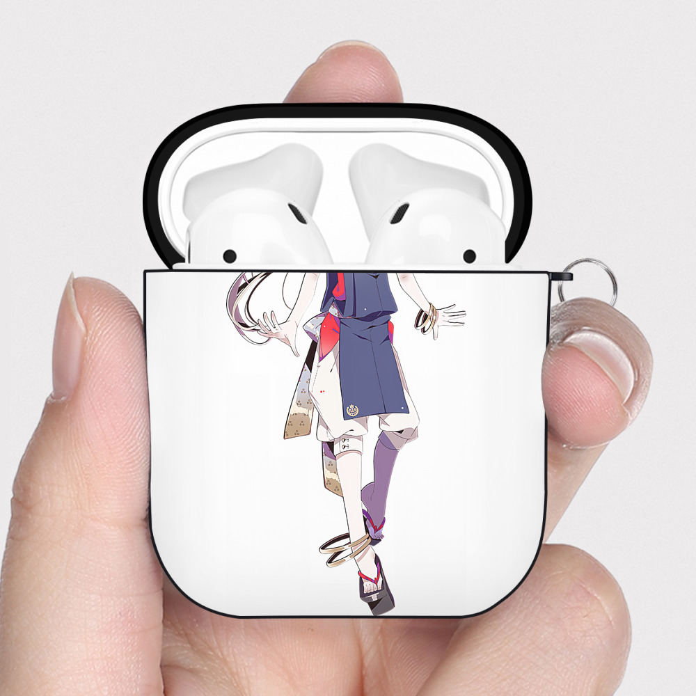 （画像用） 刀剣乱舞 Touken Ranbu AirPods 第2世代保護ケース ハードシェル ブラック 耐衝撃・防指紋・カラビナ付き