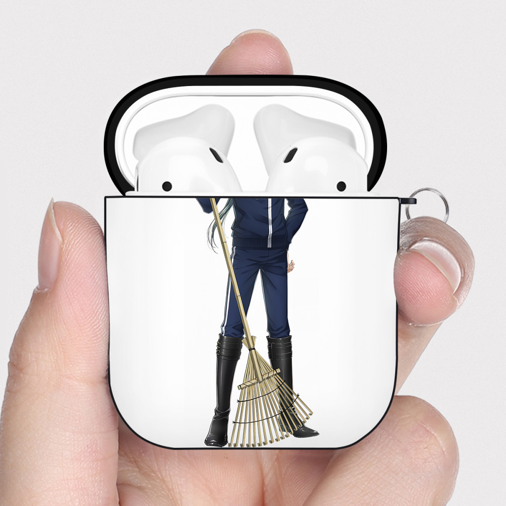 （画像用） 刀剣乱舞 Touken Ranbu AirPods 第2世代保護ケース ハードシェル ブラック 耐衝撃・防指紋・カラビナ付き