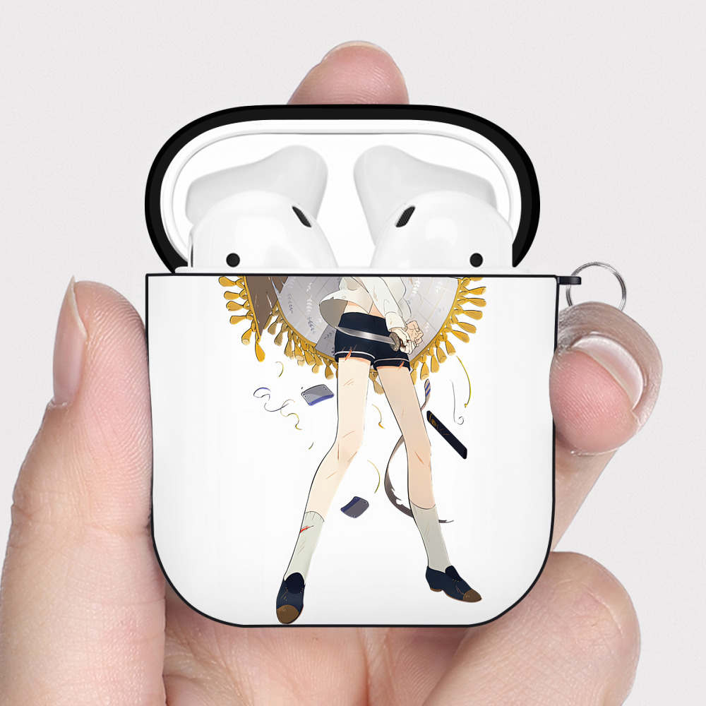 （画像用） 刀剣乱舞 Touken Ranbu AirPods 第2世代保護ケース ハードシェル ブラック 耐衝撃・防指紋・カラビナ付き