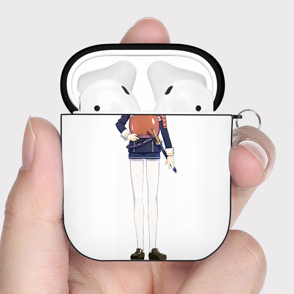 （画像用） 刀剣乱舞 Touken Ranbu AirPods 第2世代保護ケース ハードシェル ブラック 耐衝撃・防指紋・カラビナ付き
