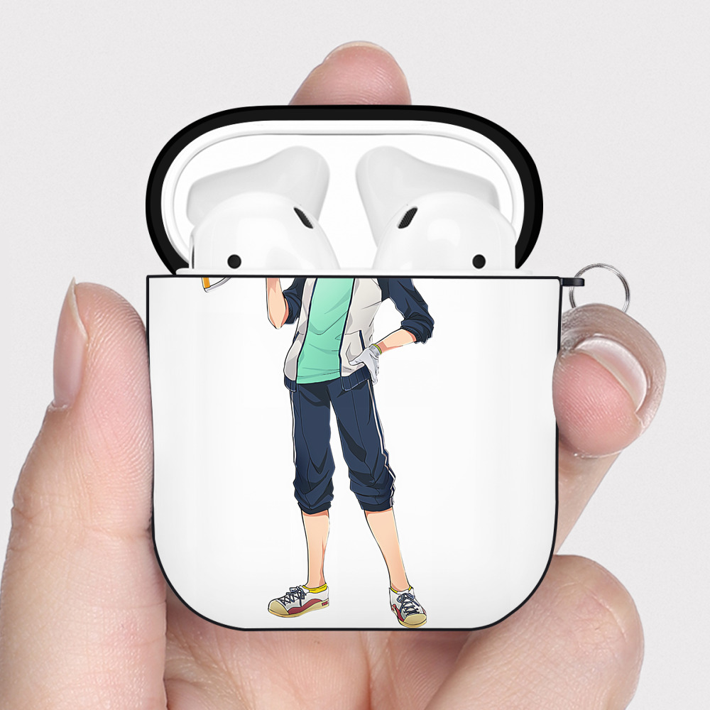 （画像用） 刀剣乱舞 Touken Ranbu AirPods 第2世代保護ケース ハードシェル ブラック 耐衝撃・防指紋・カラビナ付き