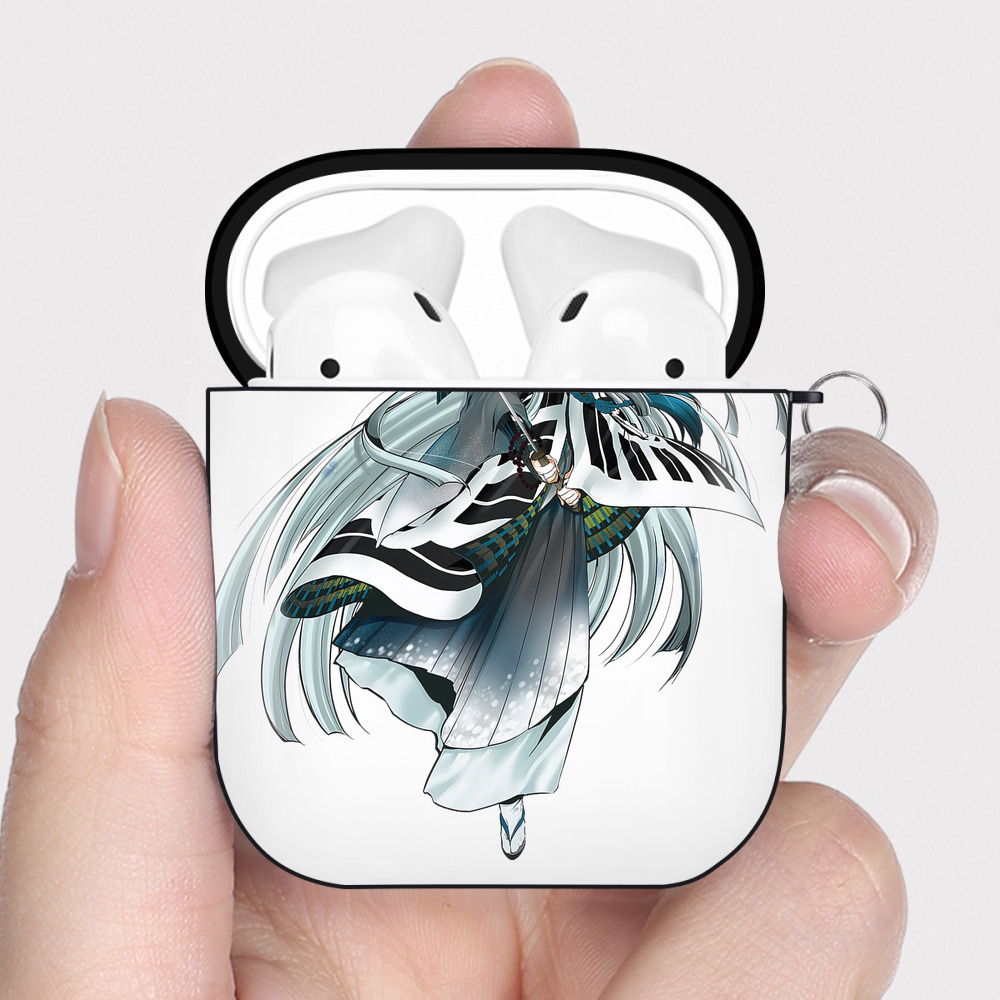 （画像用） 刀剣乱舞 Touken Ranbu AirPods 第2世代保護ケース ハードシェル ブラック 耐衝撃・防指紋・カラビナ付き