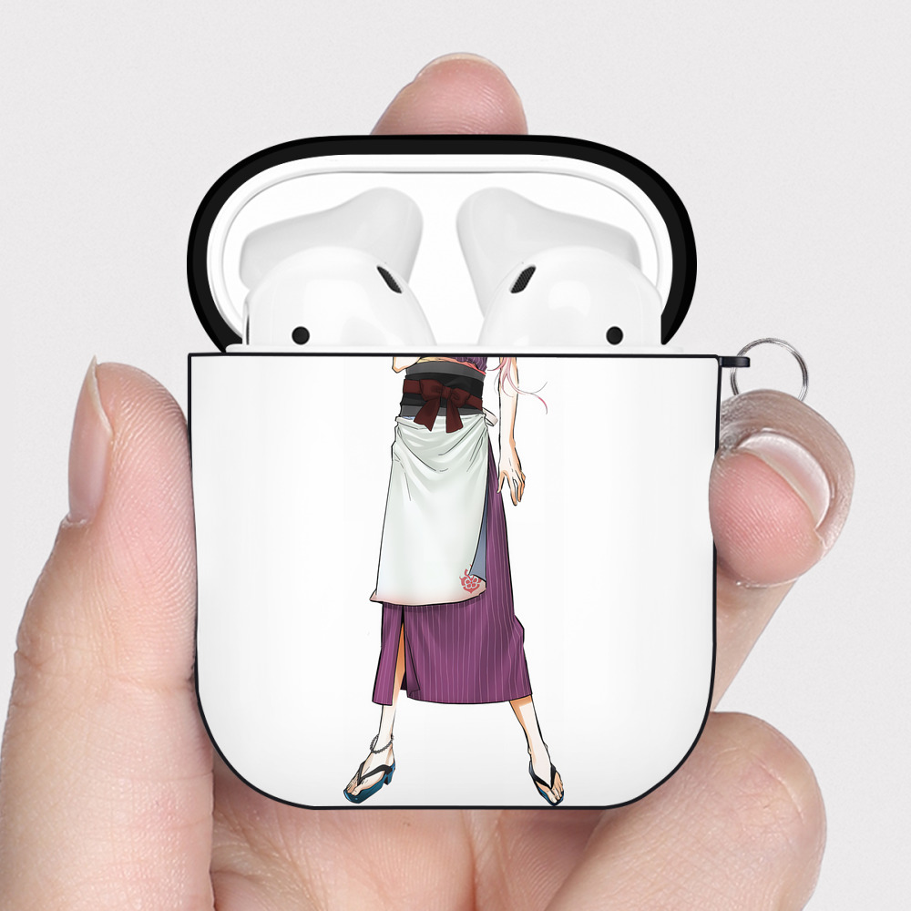 （画像用） 刀剣乱舞 Touken Ranbu AirPods 第2世代保護ケース ハードシェル ブラック 耐衝撃・防指紋・カラビナ付き