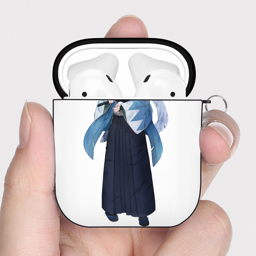 （画像用） 刀剣乱舞 Touken Ranbu AirPods 第2世代保護ケース ハードシェル ブラック 耐衝撃・防指紋・カラビナ付き