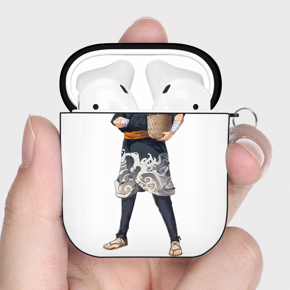 （画像用） 刀剣乱舞 Touken Ranbu AirPods 第2世代保護ケース ハードシェル ブラック 耐衝撃・防指紋・カラビナ付き