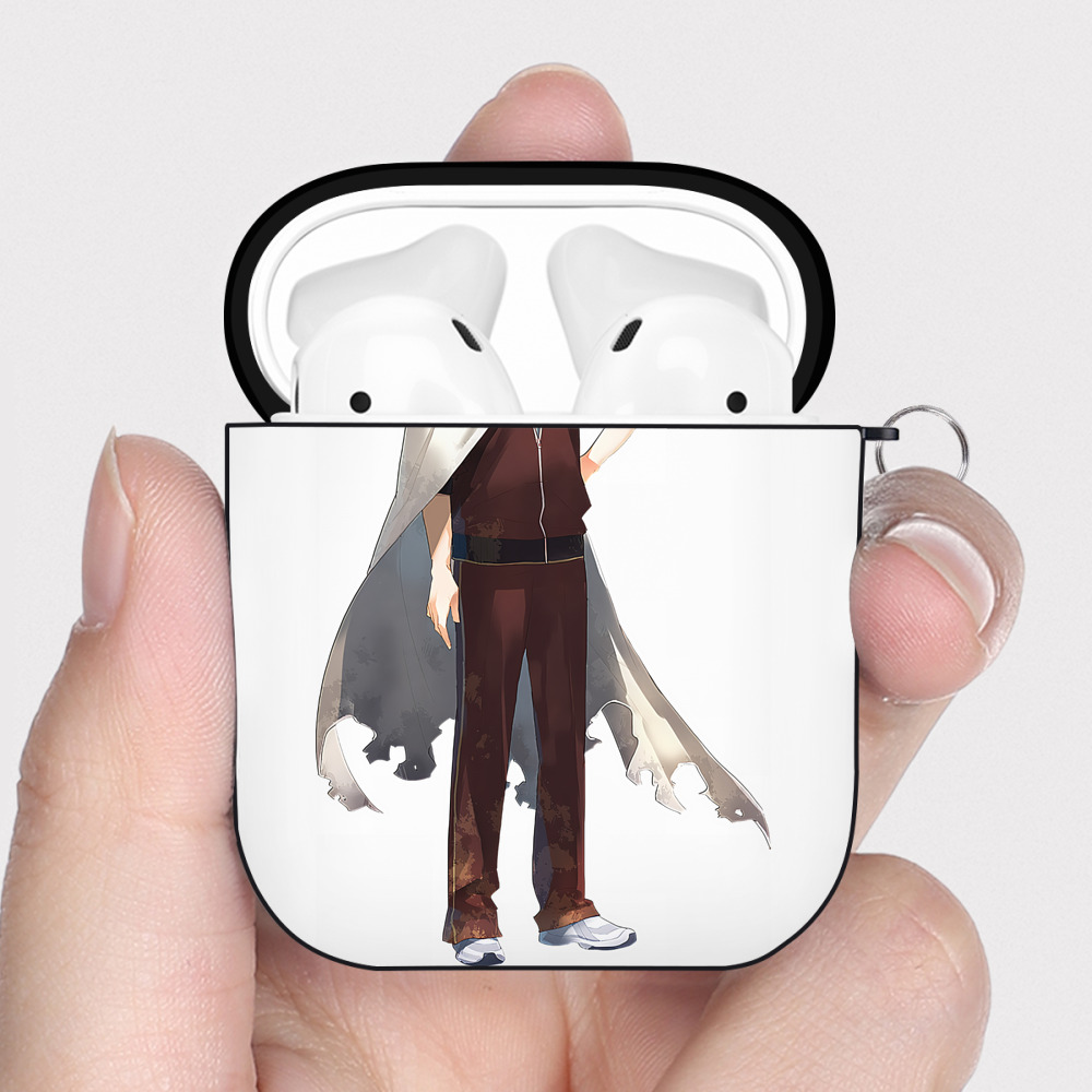 （画像用） 刀剣乱舞 Touken Ranbu AirPods 第2世代保護ケース ハードシェル ブラック 耐衝撃・防指紋・カラビナ付き