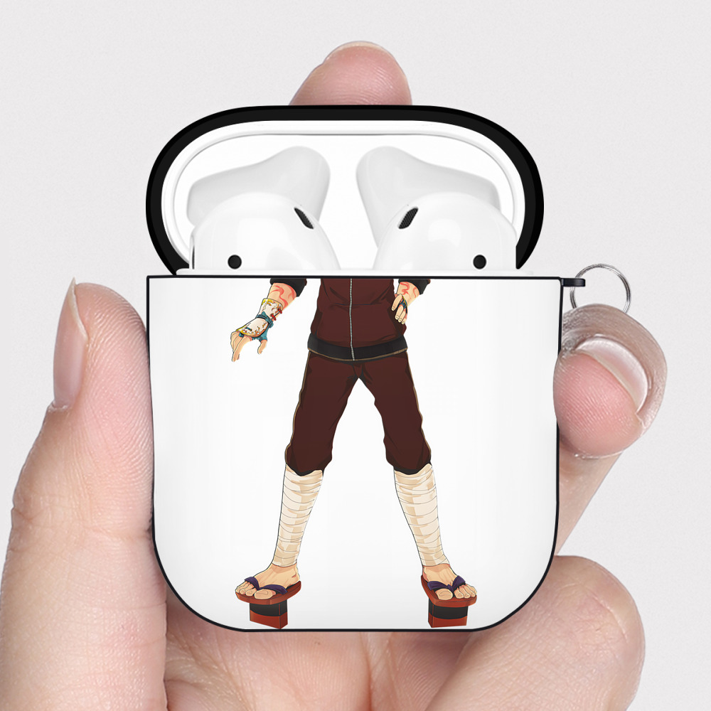 （画像用） 刀剣乱舞 Touken Ranbu AirPods 第2世代保護ケース ハードシェル ブラック 耐衝撃・防指紋・カラビナ付き
