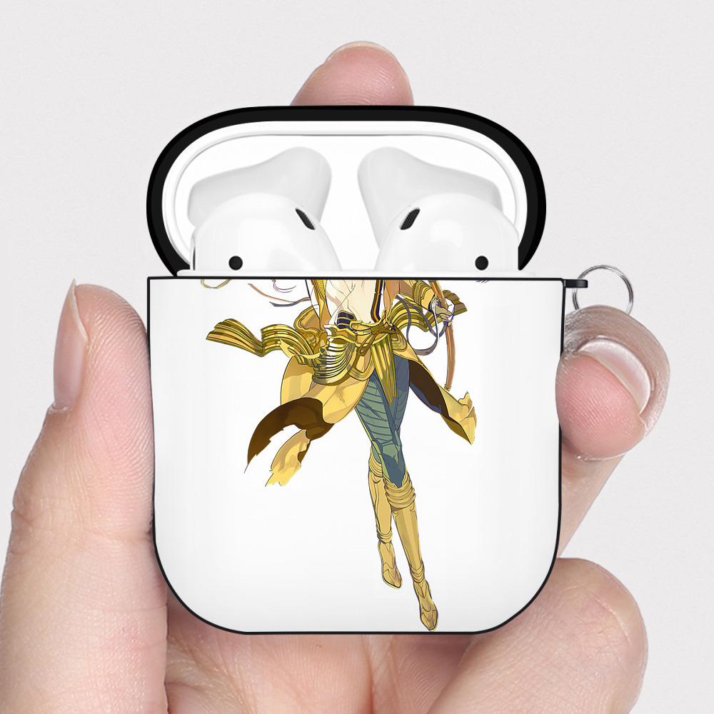 （画像用） 刀剣乱舞 Touken Ranbu AirPods 第2世代保護ケース ハードシェル ブラック 耐衝撃・防指紋・カラビナ付き