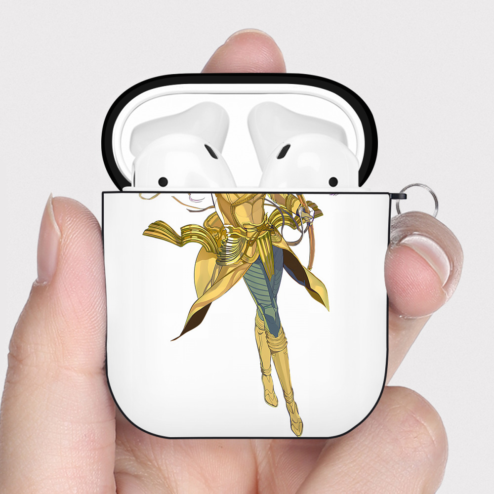 （画像用） 刀剣乱舞 Touken Ranbu AirPods 第2世代保護ケース ハードシェル ブラック 耐衝撃・防指紋・カラビナ付き