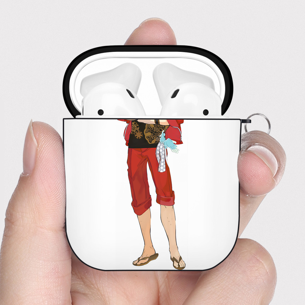 （画像用） 刀剣乱舞 Touken Ranbu AirPods 第2世代保護ケース ハードシェル ブラック 耐衝撃・防指紋・カラビナ付き