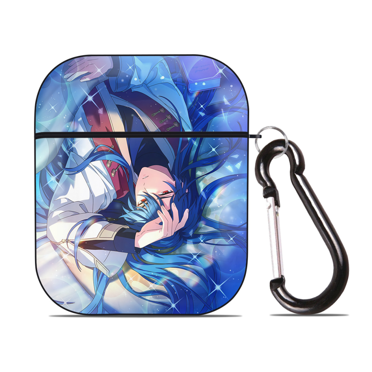 （画像用） 刀剣乱舞 Touken Ranbu AirPods 第2世代保護ケース ハードシェル ブラック 耐衝撃・防指紋・カラビナ付き