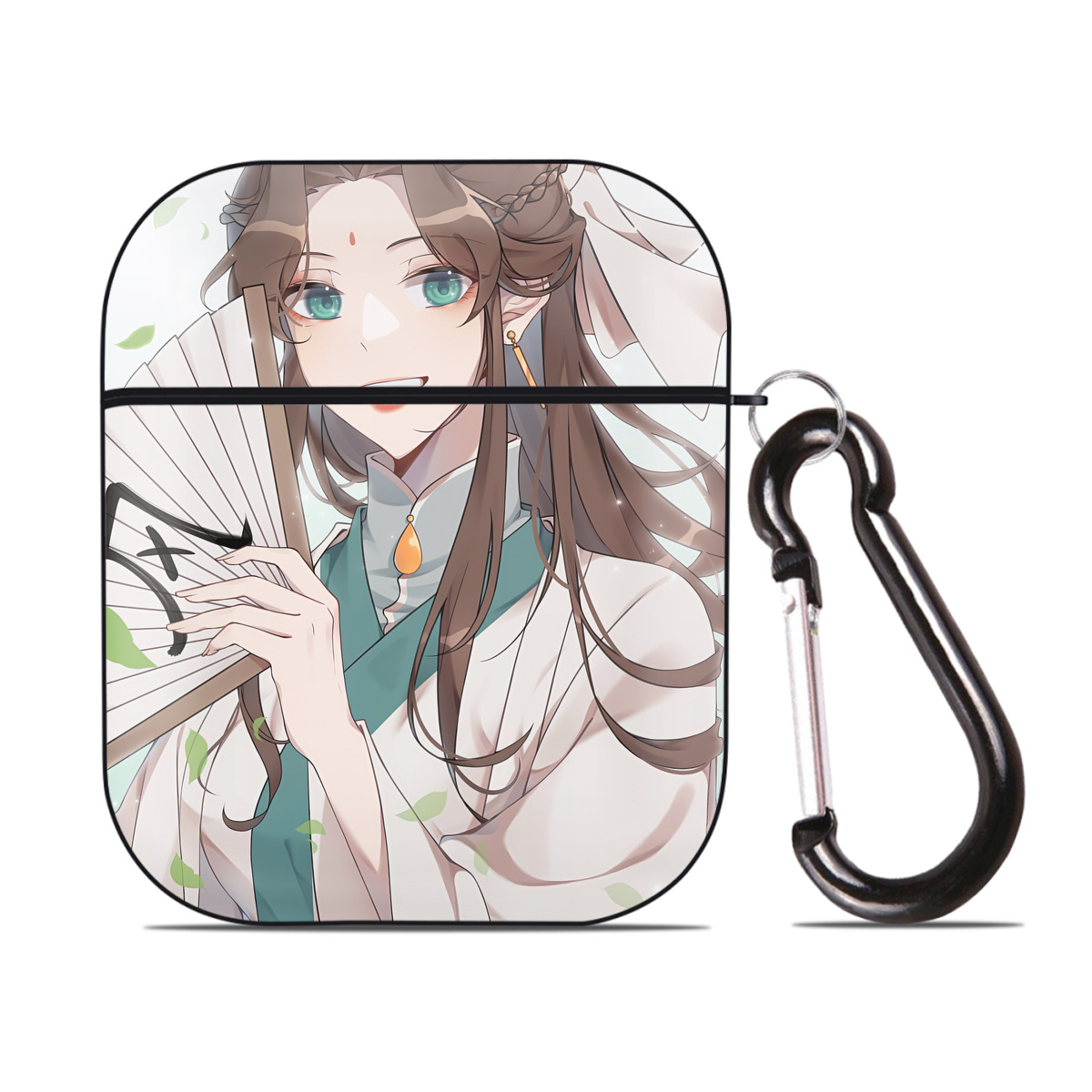 （画像用） 刀剣乱舞 Touken Ranbu AirPods 第2世代保護ケース ハードシェル ブラック 耐衝撃・防指紋・カラビナ付き