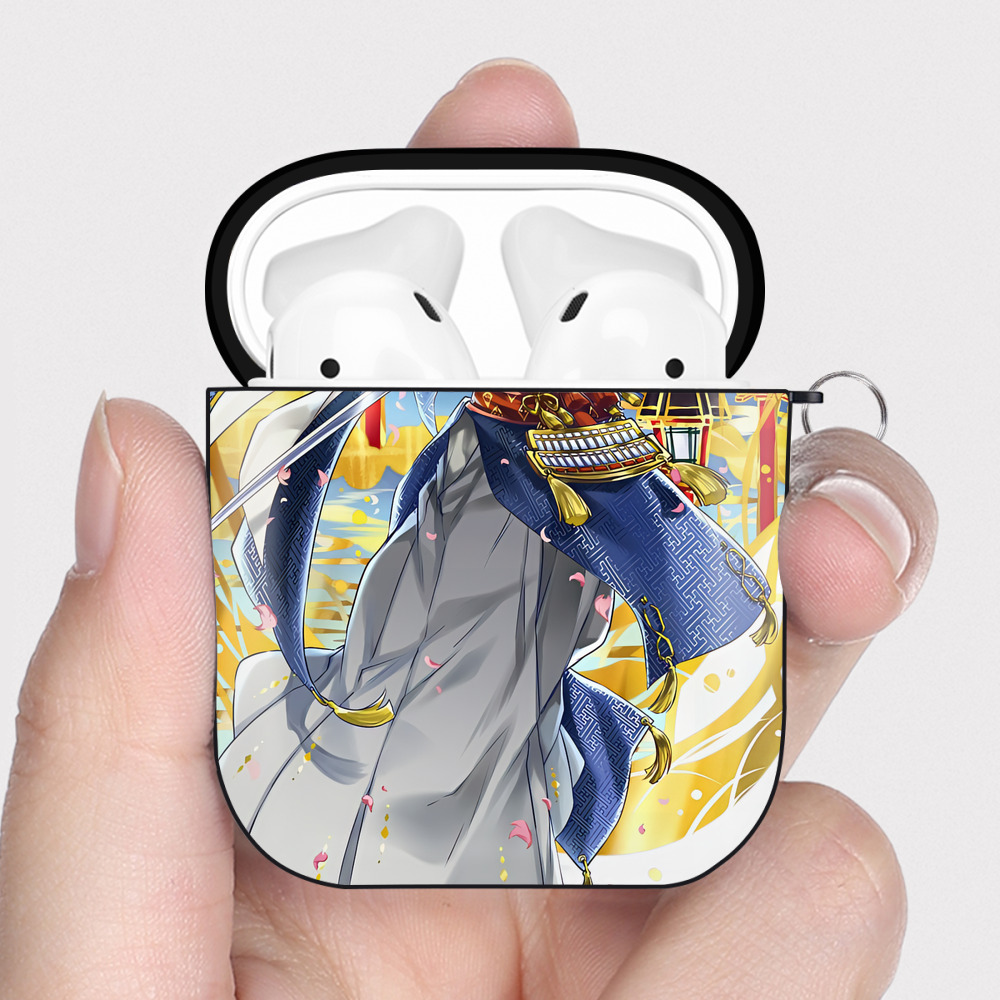 （画像用） 刀剣乱舞 Touken Ranbu AirPods 第2世代保護ケース ハードシェル ブラック 耐衝撃・防指紋・カラビナ付き