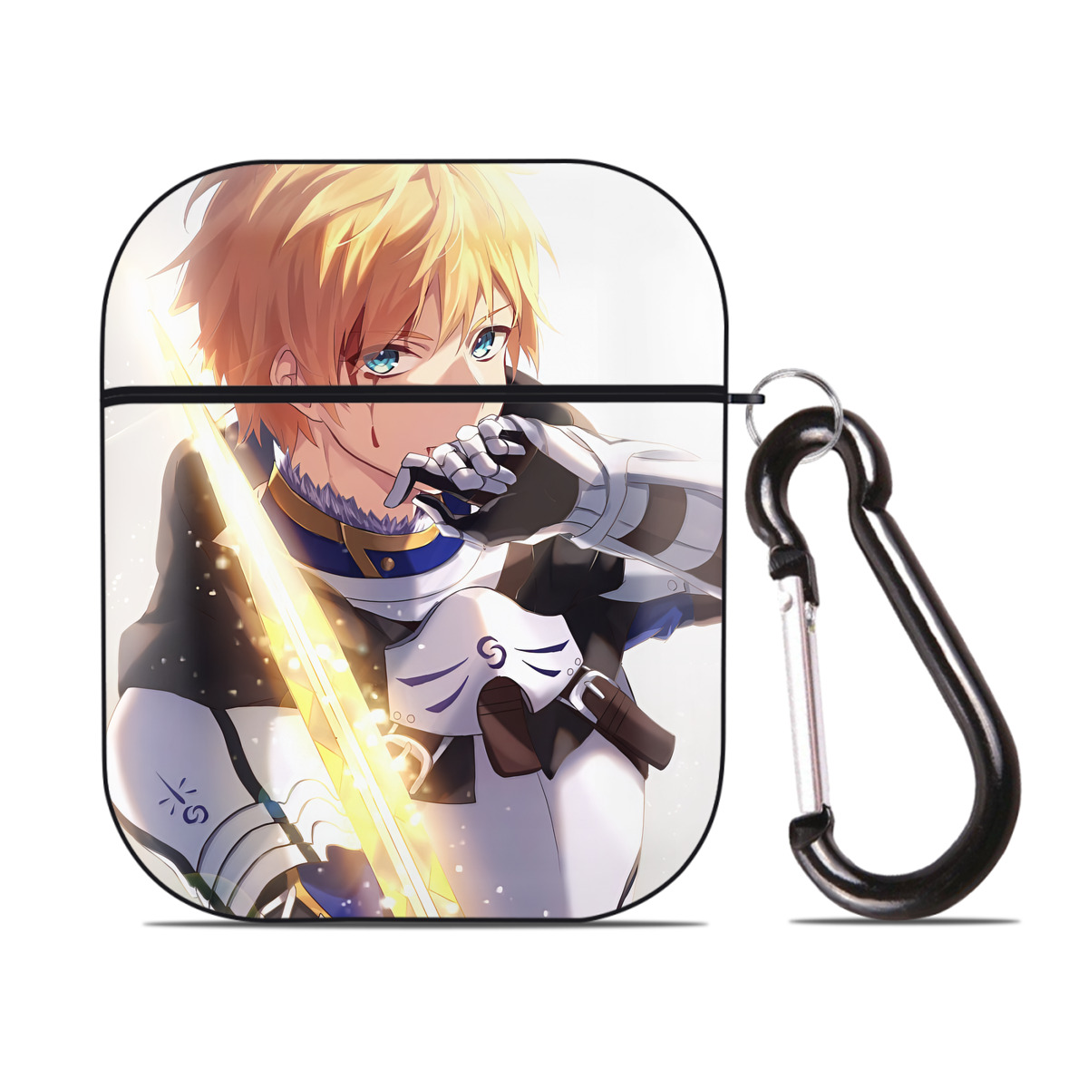 （画像用） 刀剣乱舞 Touken Ranbu AirPods 第2世代保護ケース ハードシェル ブラック 耐衝撃・防指紋・カラビナ付き