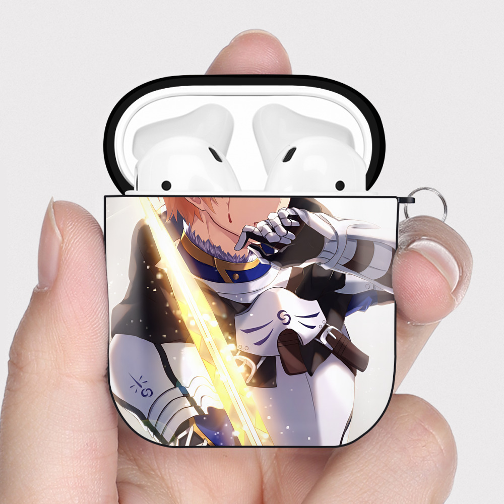 （画像用） 刀剣乱舞 Touken Ranbu AirPods 第2世代保護ケース ハードシェル ブラック 耐衝撃・防指紋・カラビナ付き