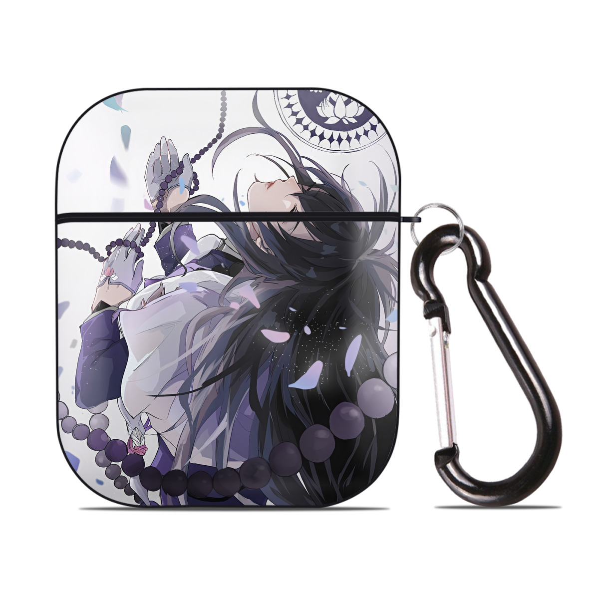 （画像用） 刀剣乱舞 Touken Ranbu AirPods 第2世代保護ケース ハードシェル ブラック 耐衝撃・防指紋・カラビナ付き