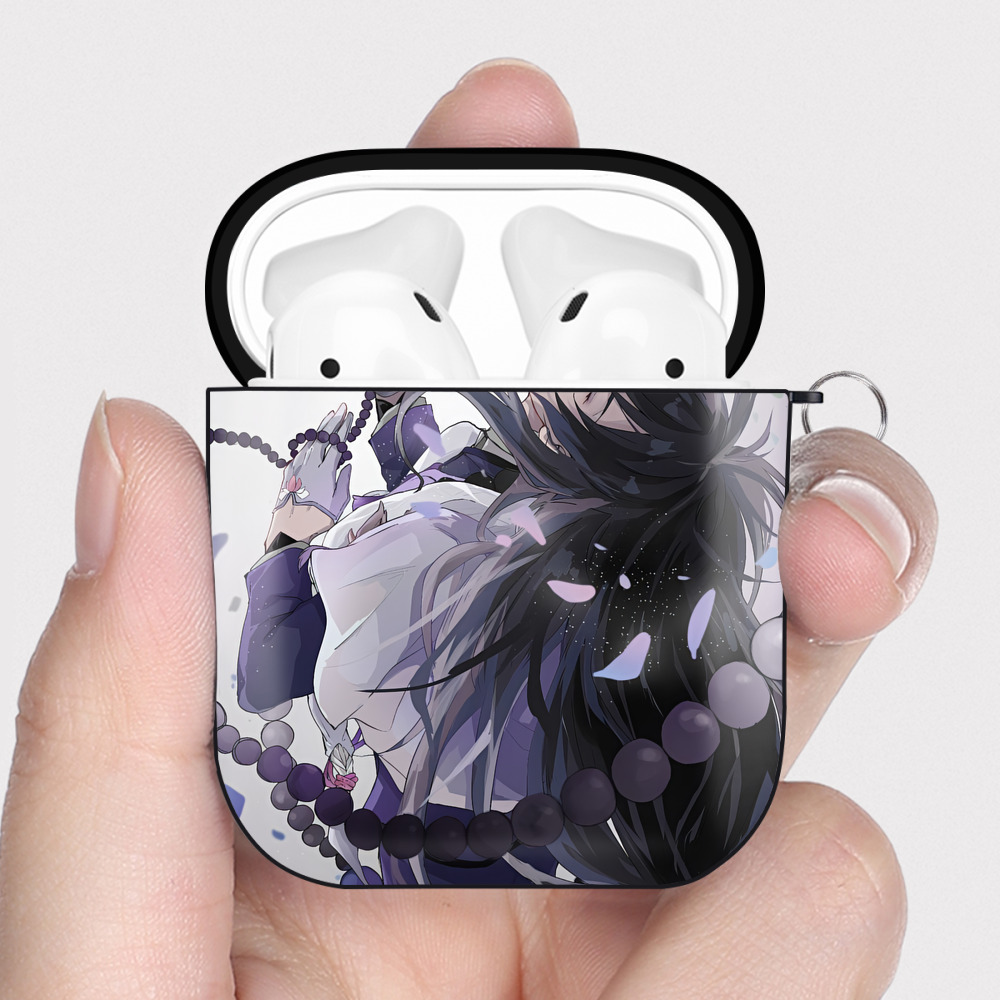 （画像用） 刀剣乱舞 Touken Ranbu AirPods 第2世代保護ケース ハードシェル ブラック 耐衝撃・防指紋・カラビナ付き
