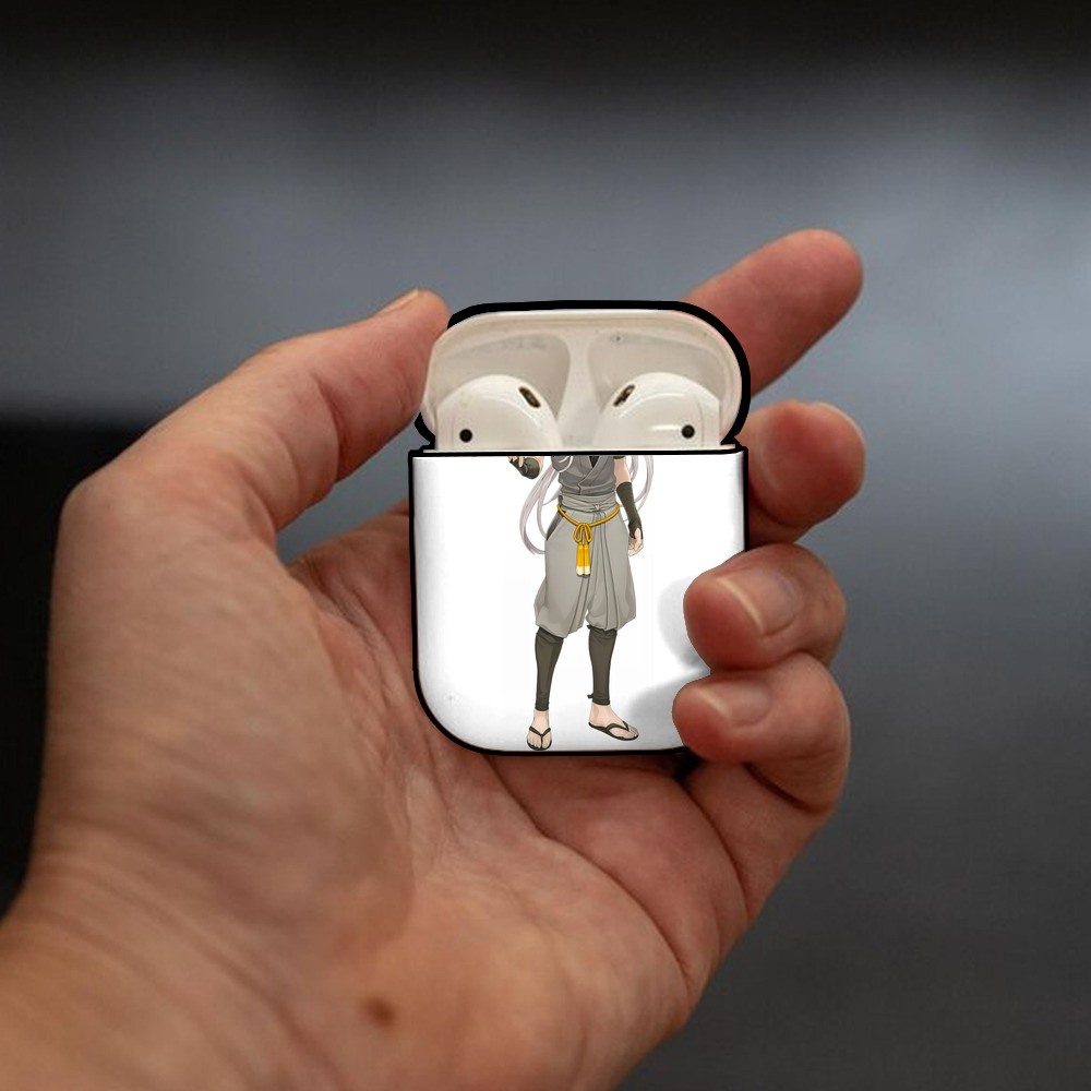 刀剣乱舞 Touken Ranbu AirPods 第2世代保護ケース ハードシェル ブラック 耐衝撃・防指紋・カラビナ付き