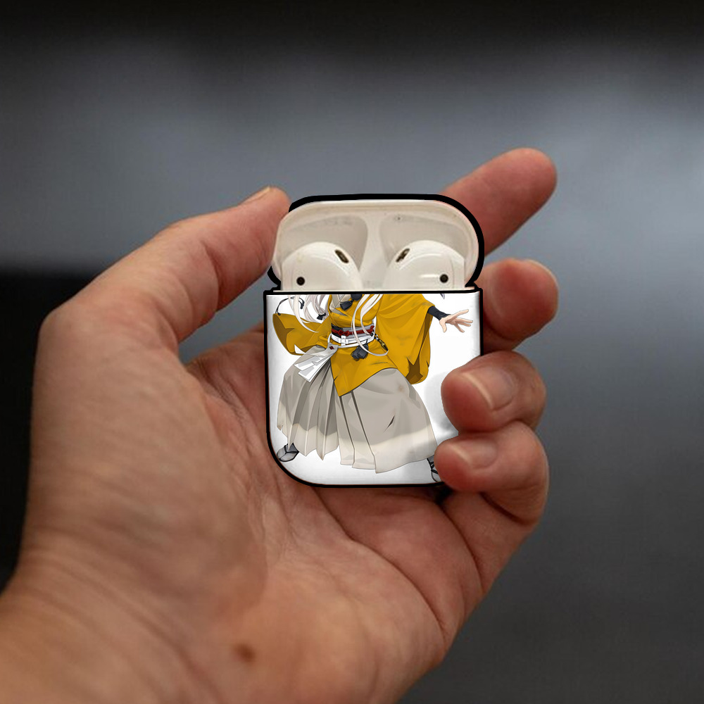 刀剣乱舞 Touken Ranbu AirPods 第2世代保護ケース ハードシェル ブラック 耐衝撃・防指紋・カラビナ付き