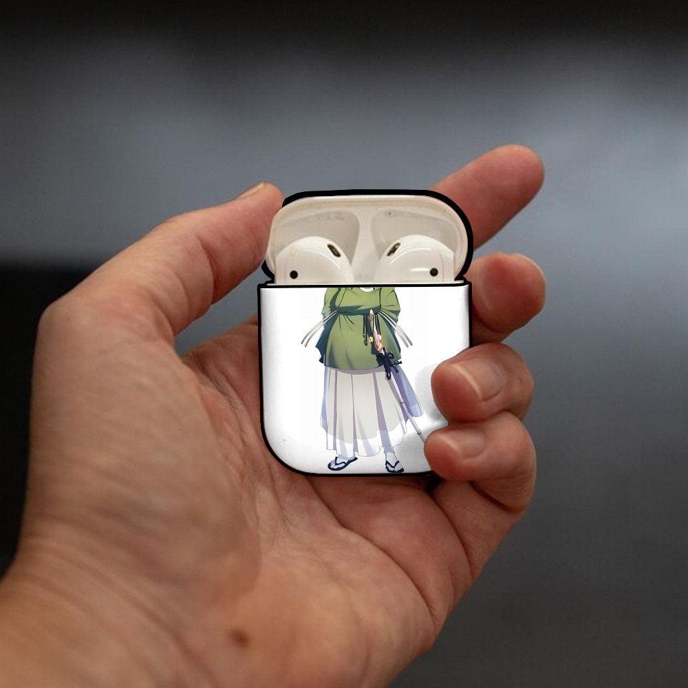 刀剣乱舞 Touken Ranbu AirPods 第2世代保護ケース ハードシェル ブラック 耐衝撃・防指紋・カラビナ付き