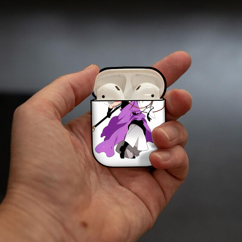 刀剣乱舞 Touken Ranbu AirPods 第2世代保護ケース ハードシェル ブラック 耐衝撃・防指紋・カラビナ付き