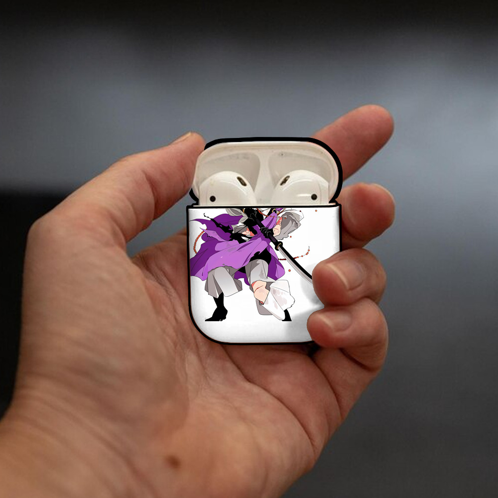 刀剣乱舞 Touken Ranbu AirPods 第2世代保護ケース ハードシェル ブラック 耐衝撃・防指紋・カラビナ付き