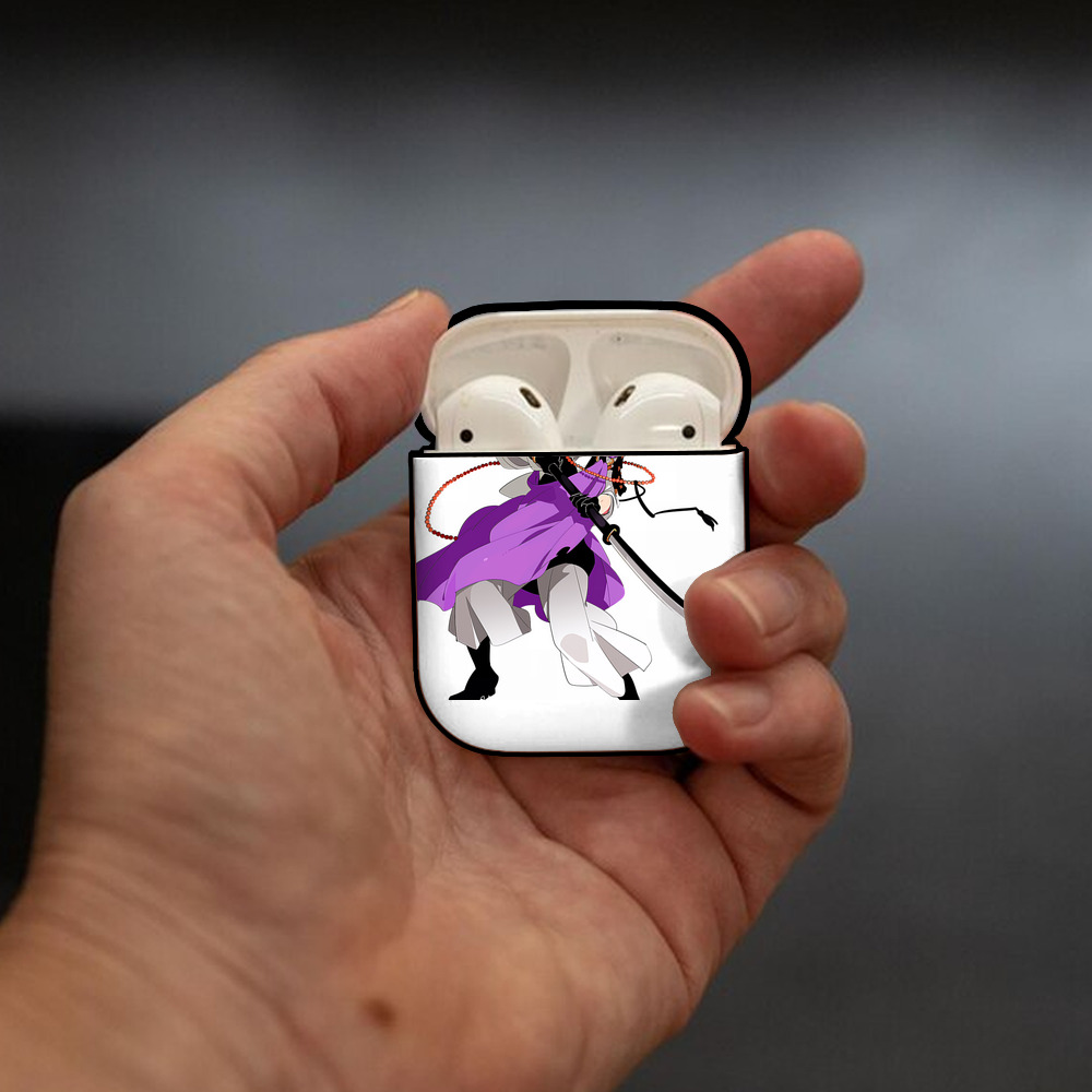 刀剣乱舞 Touken Ranbu AirPods 第2世代保護ケース ハードシェル ブラック 耐衝撃・防指紋・カラビナ付き