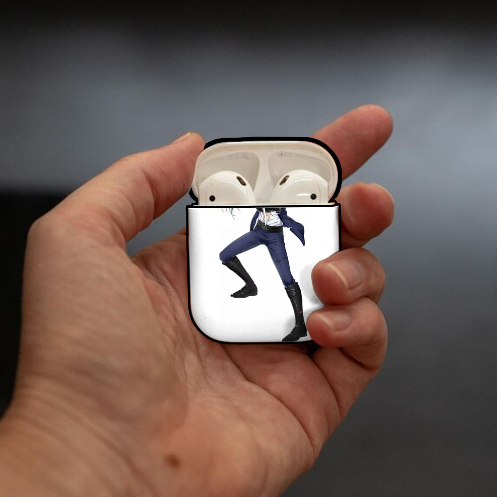 刀剣乱舞 Touken Ranbu AirPods 第2世代保護ケース ハードシェル ブラック 耐衝撃・防指紋・カラビナ付き