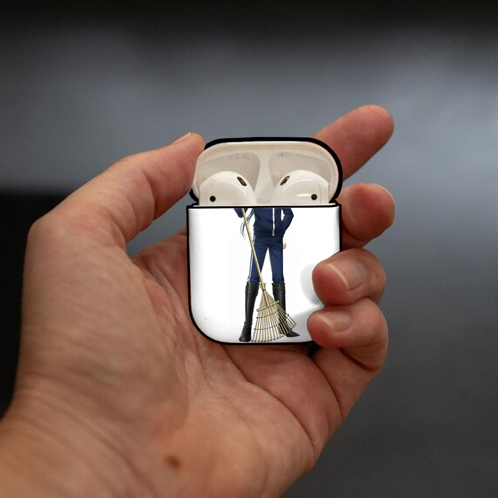 刀剣乱舞 Touken Ranbu AirPods 第2世代保護ケース ハードシェル ブラック 耐衝撃・防指紋・カラビナ付き