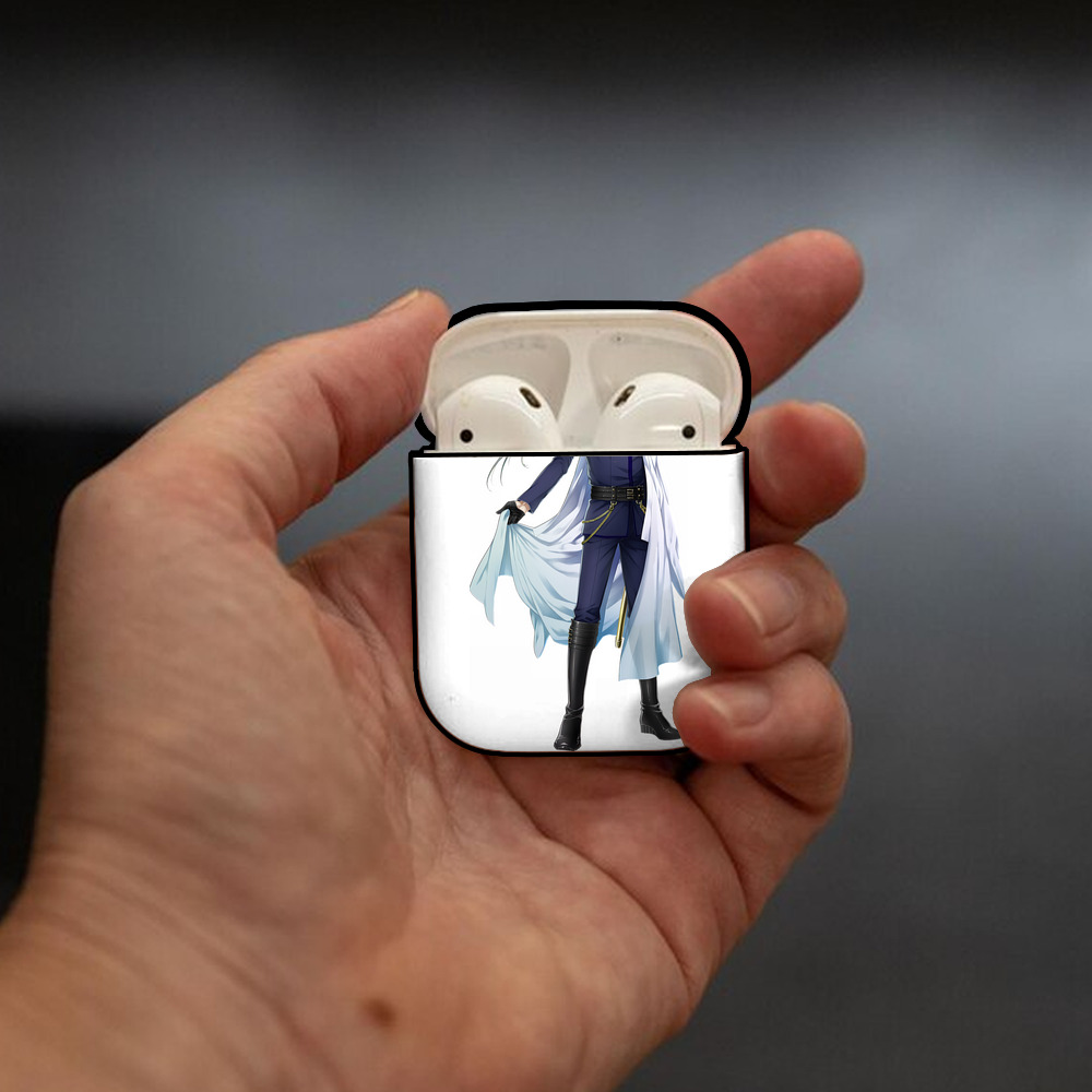 刀剣乱舞 Touken Ranbu AirPods 第2世代保護ケース ハードシェル ブラック 耐衝撃・防指紋・カラビナ付き