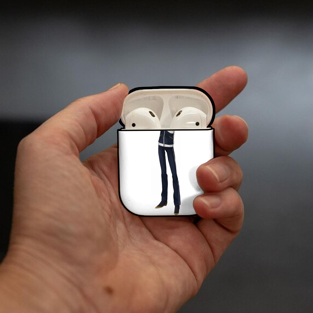 刀剣乱舞 Touken Ranbu AirPods 第2世代保護ケース ハードシェル ブラック 耐衝撃・防指紋・カラビナ付き