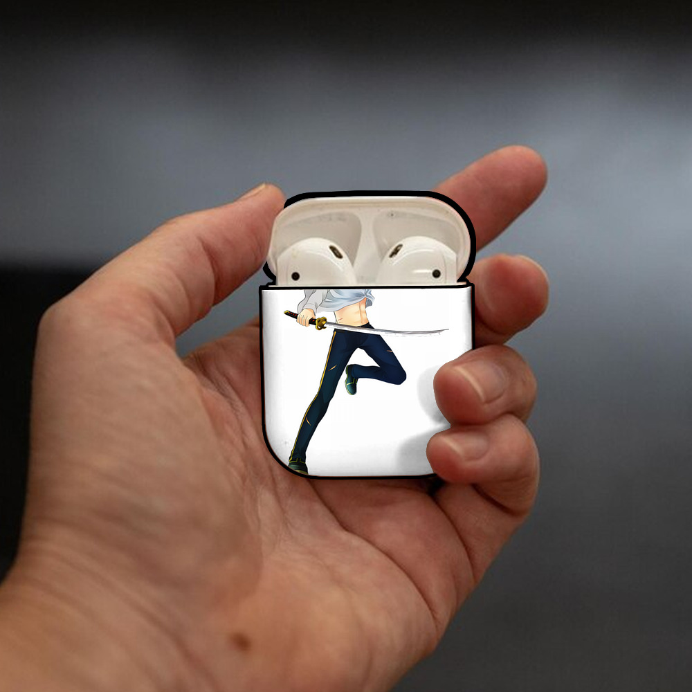 刀剣乱舞 Touken Ranbu AirPods 第2世代保護ケース ハードシェル ブラック 耐衝撃・防指紋・カラビナ付き