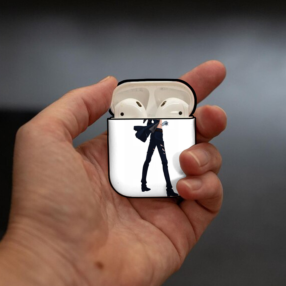 刀剣乱舞 Touken Ranbu AirPods 第2世代保護ケース ハードシェル ブラック 耐衝撃・防指紋・カラビナ付き