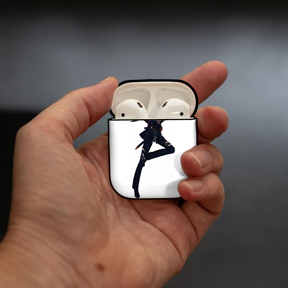 刀剣乱舞 Touken Ranbu AirPods 第2世代保護ケース ハードシェル ブラック 耐衝撃・防指紋・カラビナ付き