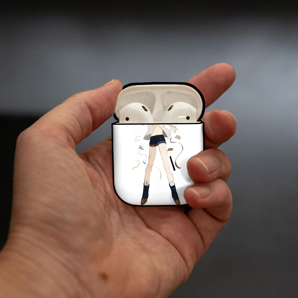 刀剣乱舞 Touken Ranbu AirPods 第2世代保護ケース ハードシェル ブラック 耐衝撃・防指紋・カラビナ付き