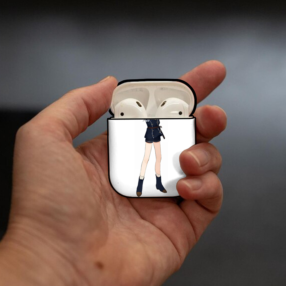 刀剣乱舞 Touken Ranbu AirPods 第2世代保護ケース ハードシェル ブラック 耐衝撃・防指紋・カラビナ付き