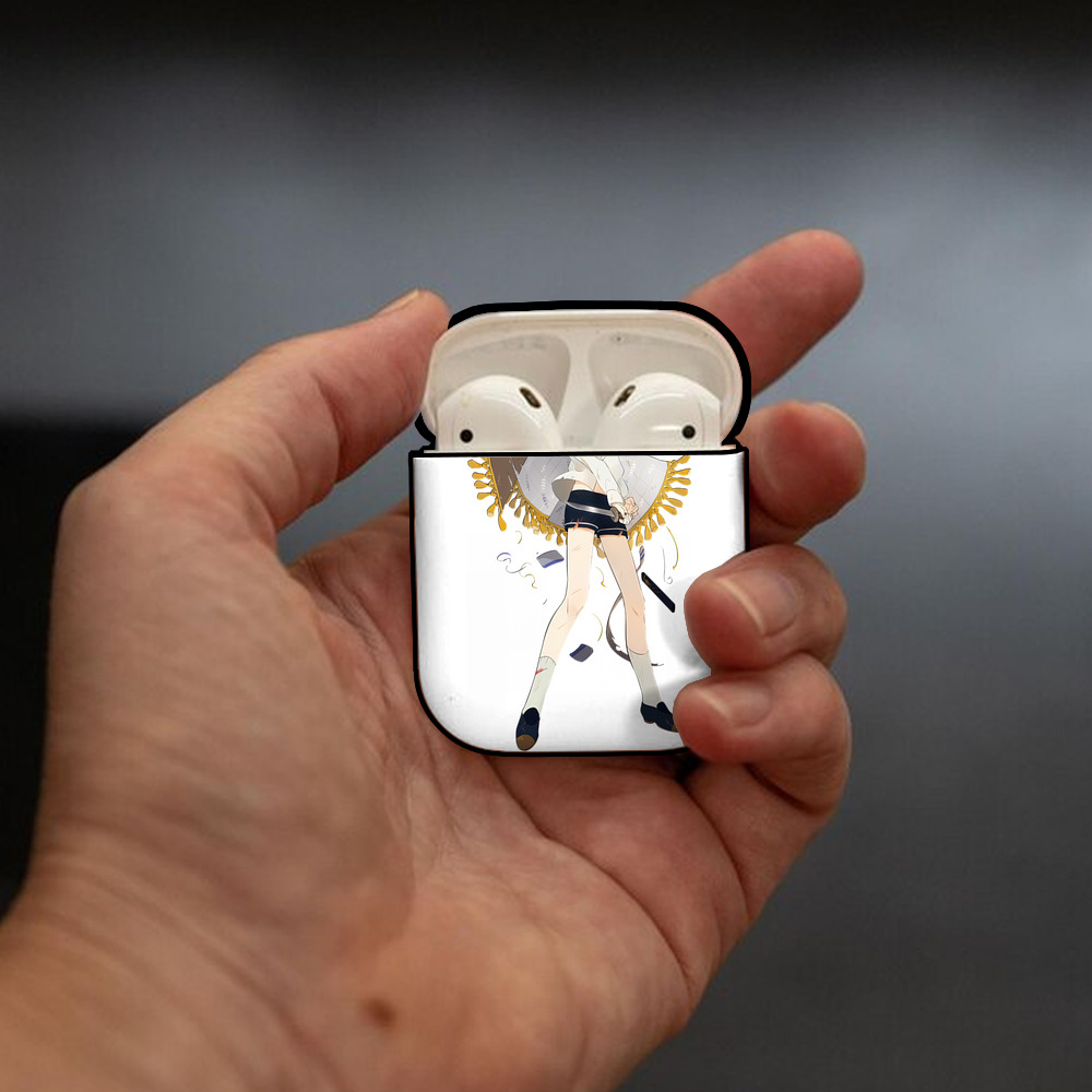 刀剣乱舞 Touken Ranbu AirPods 第2世代保護ケース ハードシェル ブラック 耐衝撃・防指紋・カラビナ付き