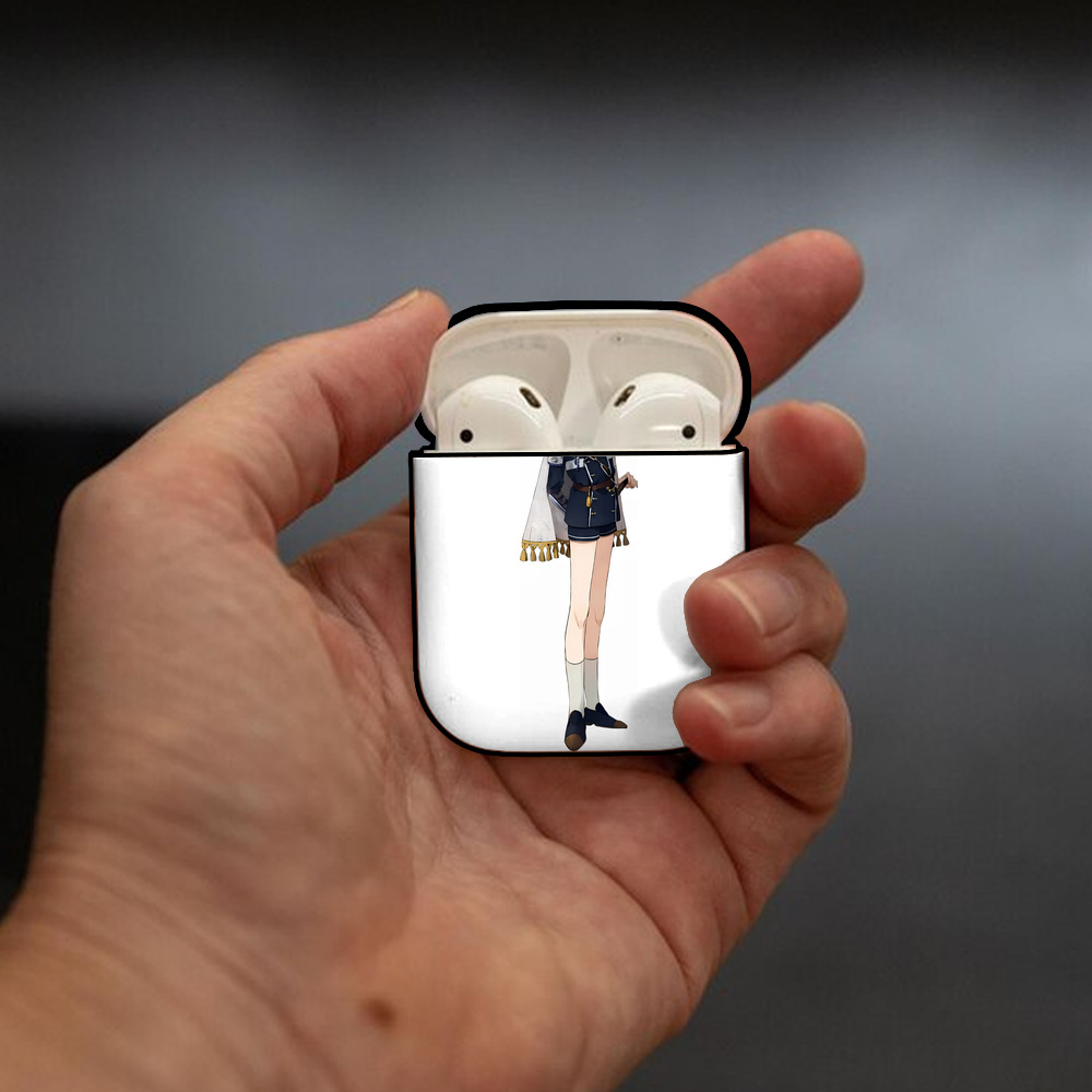 刀剣乱舞 Touken Ranbu AirPods 第2世代保護ケース ハードシェル ブラック 耐衝撃・防指紋・カラビナ付き