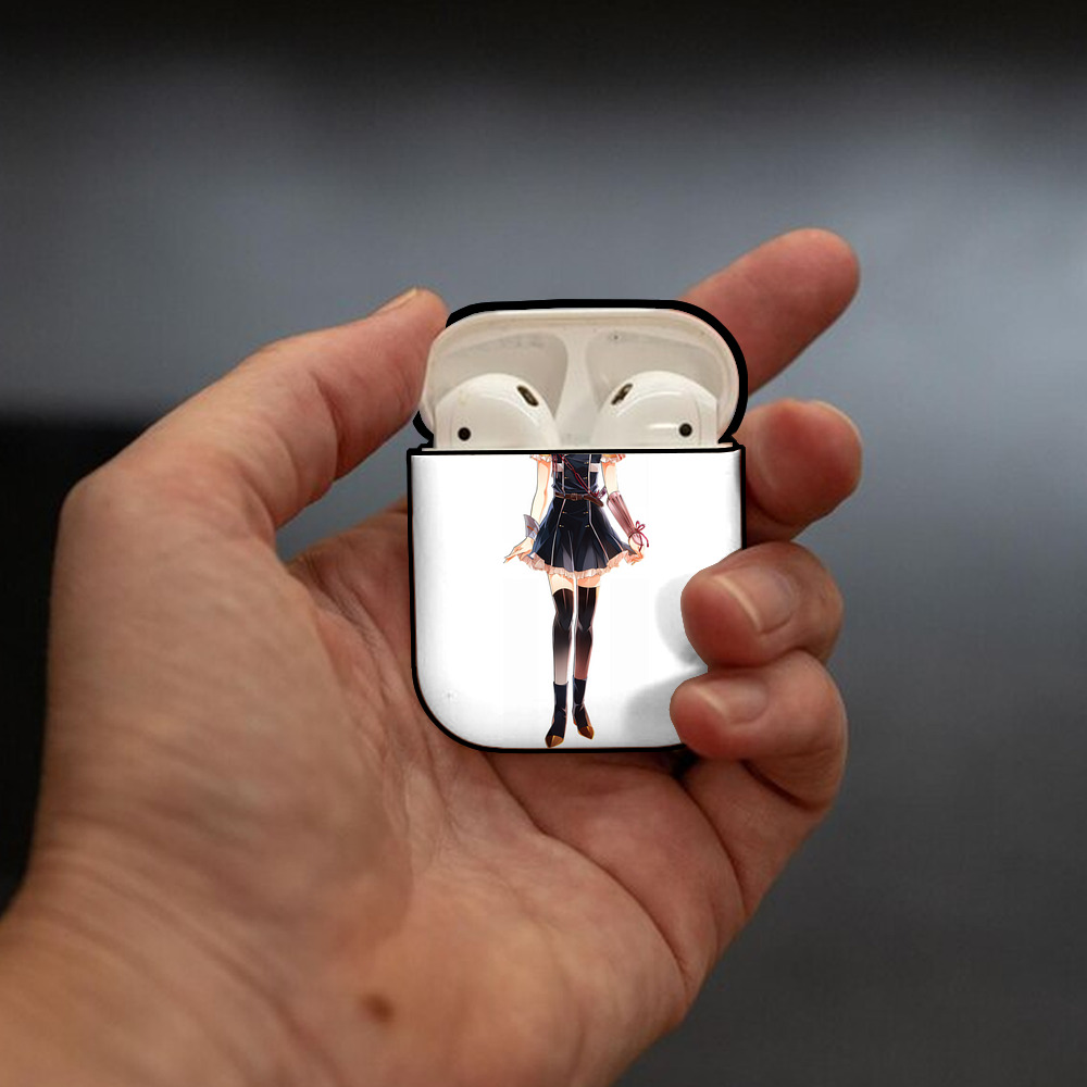 刀剣乱舞 Touken Ranbu AirPods 第2世代保護ケース ハードシェル ブラック 耐衝撃・防指紋・カラビナ付き