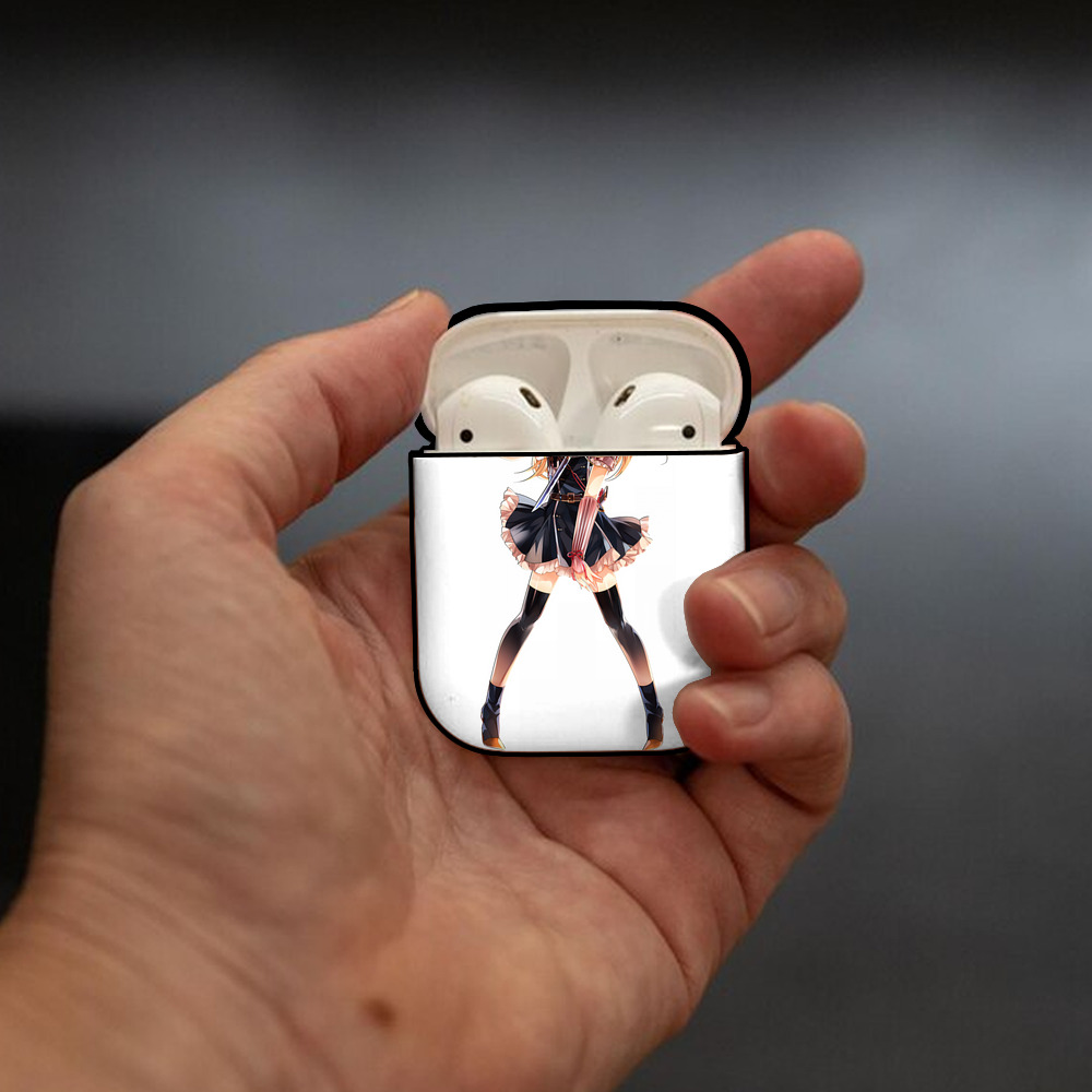 刀剣乱舞 Touken Ranbu AirPods 第2世代保護ケース ハードシェル ブラック 耐衝撃・防指紋・カラビナ付き