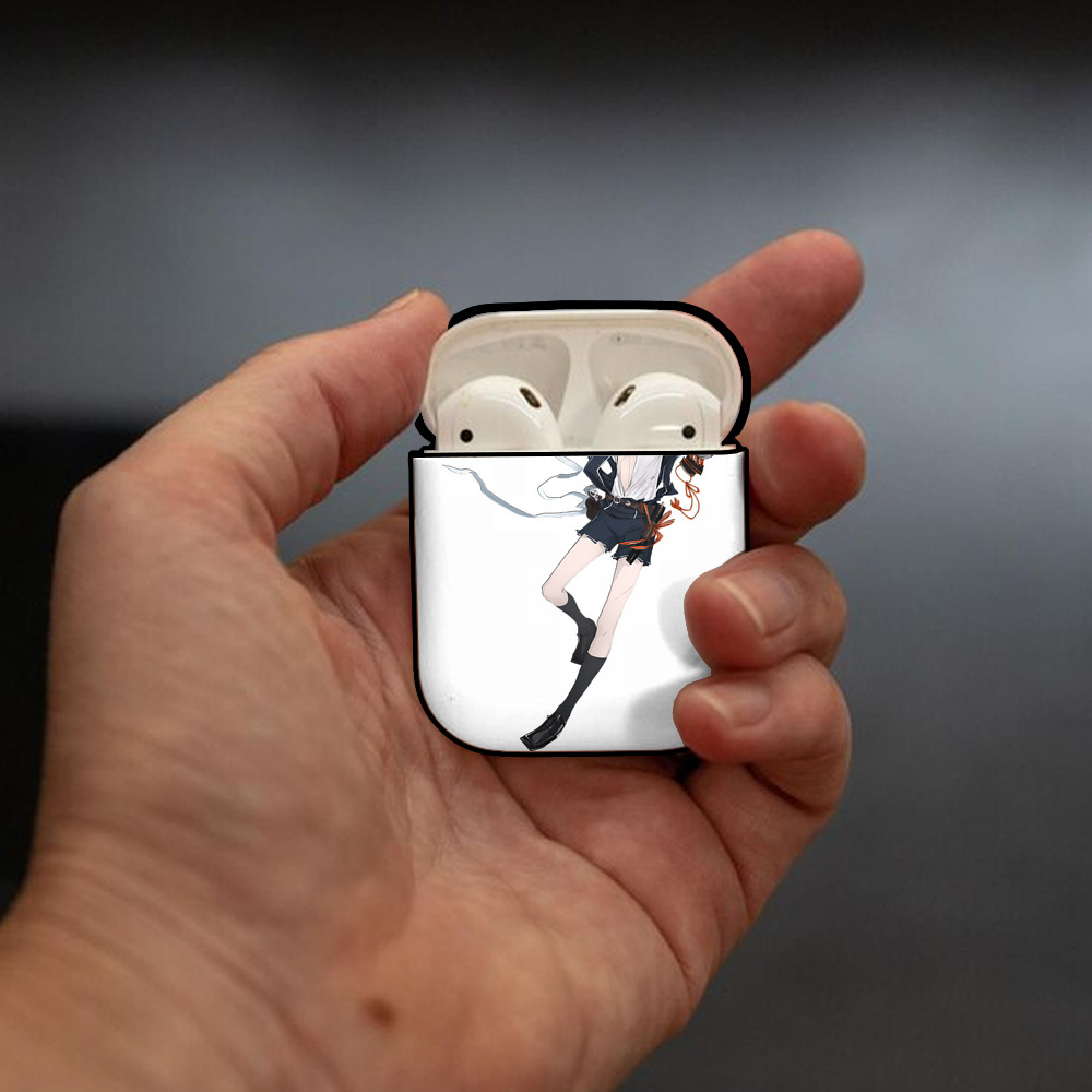 刀剣乱舞 Touken Ranbu AirPods 第2世代保護ケース ハードシェル ブラック 耐衝撃・防指紋・カラビナ付き