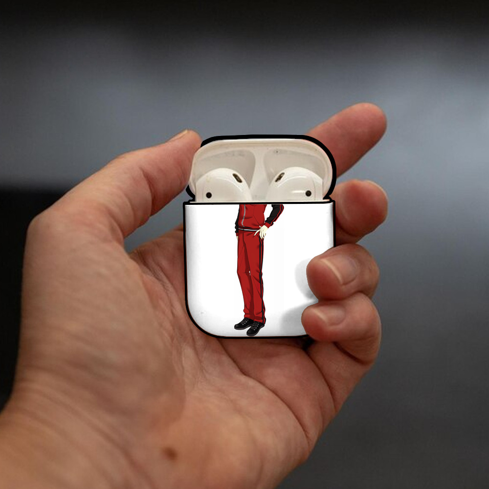 刀剣乱舞 Touken Ranbu AirPods 第2世代保護ケース ハードシェル ブラック 耐衝撃・防指紋・カラビナ付き